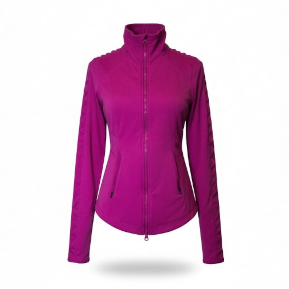 Zella Pink Performance Zip Jacket Vented Small Athletic Active Running Fuschia